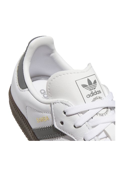 Scarpe Adidas Samba OG Bianco Grigio Bambini ADIDAS ORIGINALS | Sneakers | JP7024-